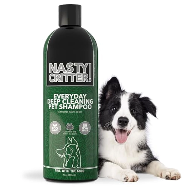 Nasty Critter! by Girl With The Dogs - Everyday Deep Cleaning Dog Shampoo 16 Oz, Made in USA 8 Wks+