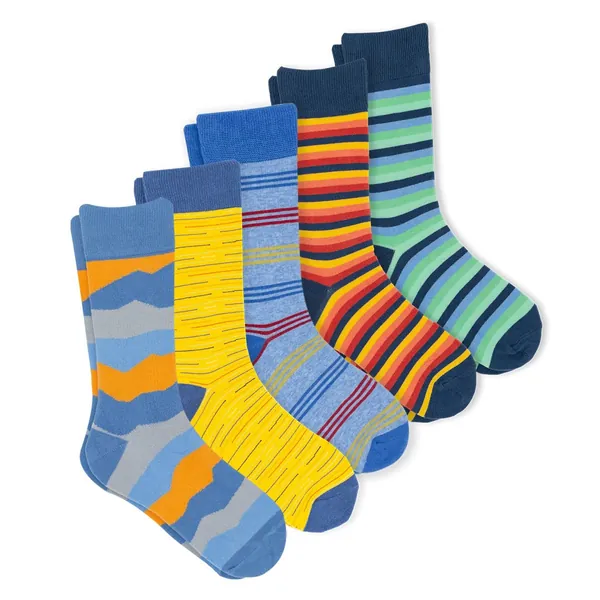 Men's Stripes Bundle - 5 Pack by Society Socks