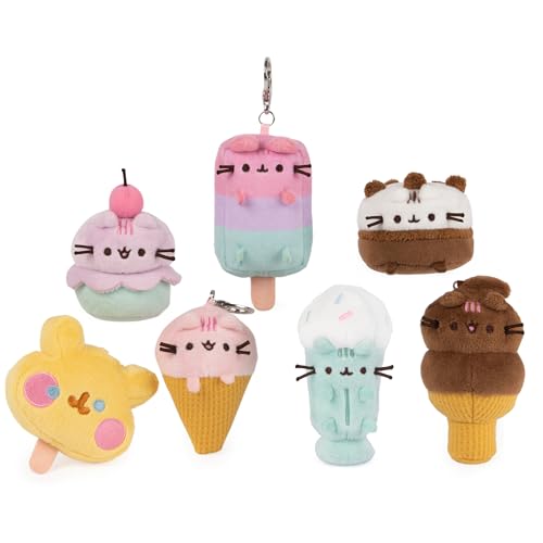 GUND Pusheen Ice Cream Surprise Plush Series #18 Mystery Unboxing, Multicolor, 3” (Styles May Vary)