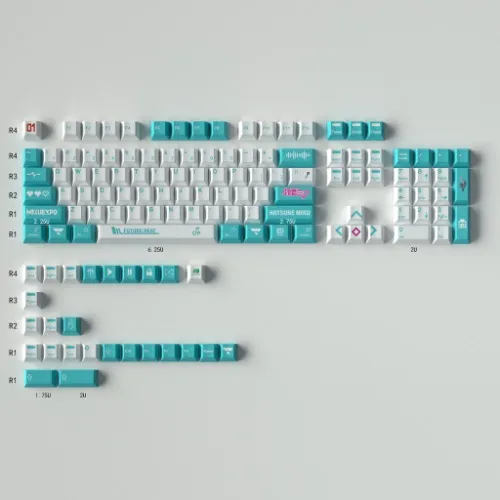 GMK MIKU Original height PBT thermal sublimation keycap 130 key adapter 