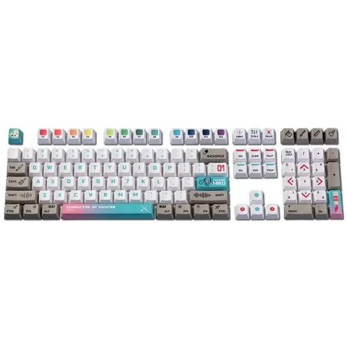 initial sound future key cap 108 key miku secondary mechanical keyboard