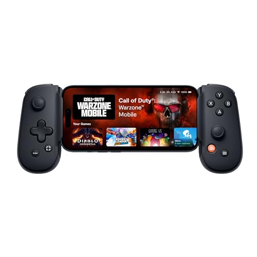 BACKBONE One Mobile Gaming Controller for Android and iPhone 15 Series (USB-C) - 2nd Gen - Turn Your Phone into a Gaming Console - Play Xbox, PlayStation, Call of Duty, Roblox, Genshin Impact & More - 2nd Gen USB-C (Black)
