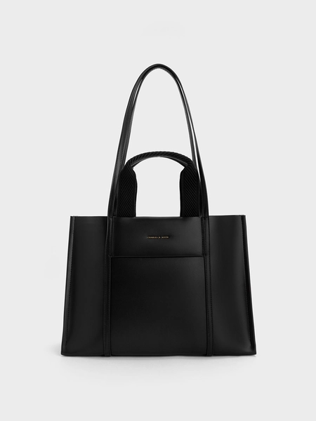 Black Shalia Tote Bag | CHARLES & KEITH