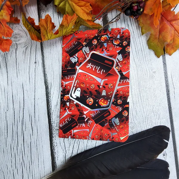 HOLOGRAPHIC POCKET NOTEBOOK: Spooky Milk Dot-Grid Soft Cover , Pocket Notebook , Milk Carton Notebook , Miniature Notebook , Milk Notebook