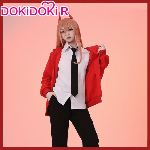 DokiDoki-R Manga Anime Chainsaw Man Cosplay Power Cosplay Costume Red | S