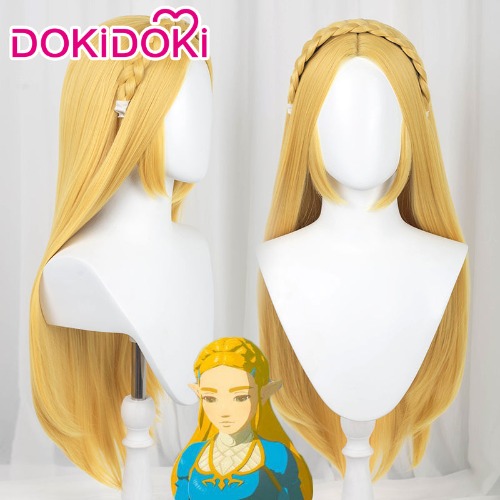 DokiDoki Game The Legend of Zelda Cosplay Zelda Wig Women Long Yellow Hair | Zelda-PRESALE