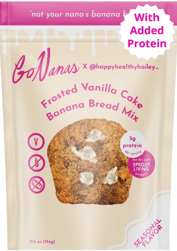 Frosted Vanilla Cake Protein Banana Bread Mix