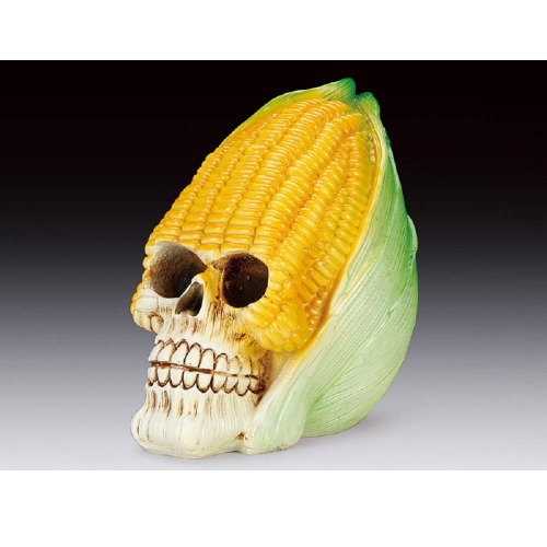 Everspring Import Company Corn Skull Figurine