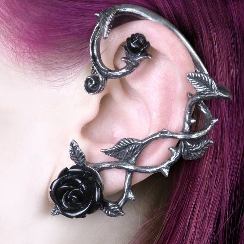 Black Rose Ear Wrap | Default Title