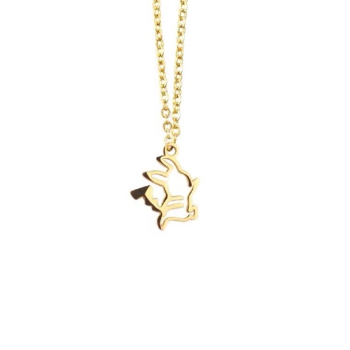 SKVR Silver Pokemon Pikachu Necklace