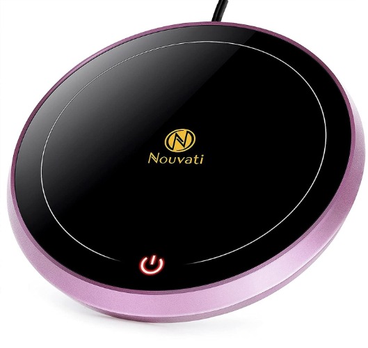 Nouvati Mug Warmer & Candle Warmer - Excellent Heating, Auto Shutoff, Sleek Design; Coffee Warmer, Tea Warmer, Mulled Wine Warmer, Milk Warmer (Rose Pink)