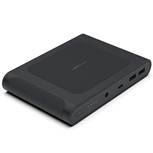 Omni Mobile 25600mah DC/USB-C PD/USB-A/Wireless Power Bank | Battery Backup for Laptops:MacBook/iPad/Dell XPS/Surface | Smart Devices:Nintendo Switch/GoPro | Resmed CPAP | Smartphones:iPhone/Samsung