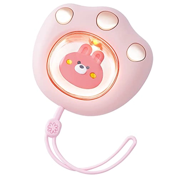 Rechargeable Cute Cat Paw Electric Hand Warmer，Portable and Reusable Hand Warmer,with 3-6Hrs Long Lasting Heating and Colorful Lights, for Kids&Women&Men in Cold Winter