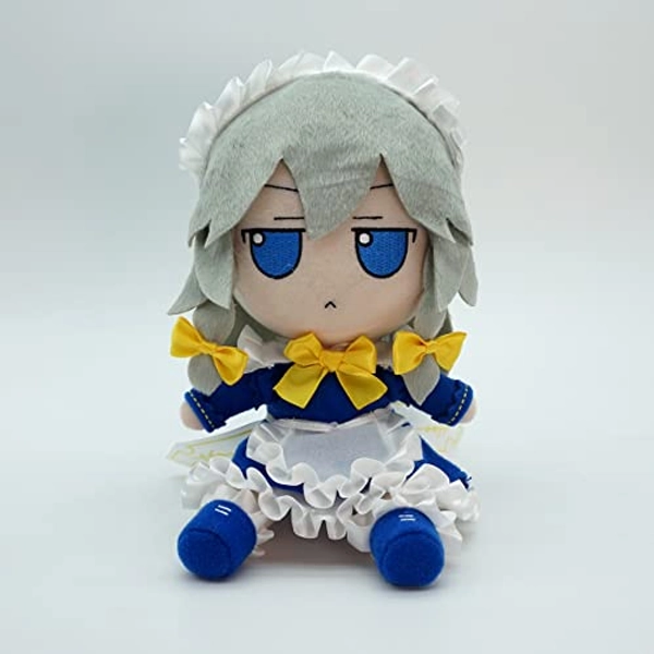 MANMANZHAI FUMO Lovely Plush in Stock Touhou Project Izayoi Sakuya Stuffed Doll Figure Toy X1 Kawaii Gift