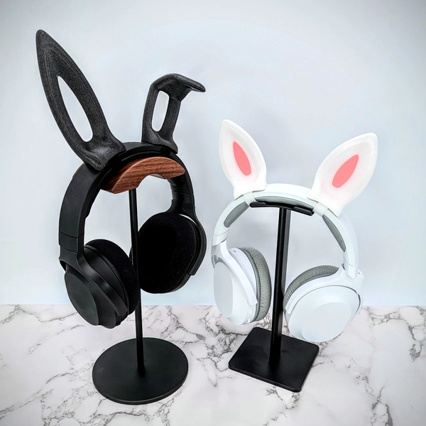 Bunny Ears for Headphones - Cosplay Rabbit Headset Accessories - Headphone Ears - Twitch Streaming Props
