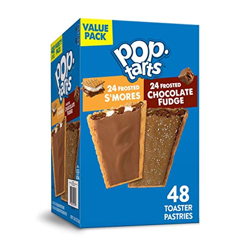 Pop-Tarts Giant Variety Pack 48 Ct - 2.3 Kg (S'Mores &Chocolate Fudge)