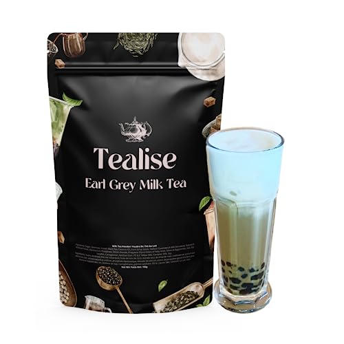 Tealise Instant Boba Tea Mix Earl Grey Latte Milk Tea Bubble Tea Powder