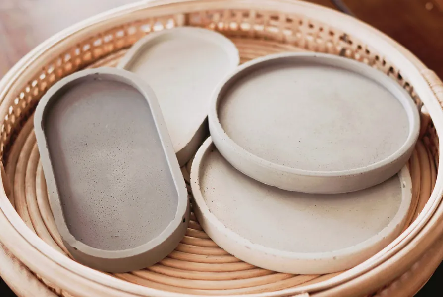 Concrete tops, handmade cement plate