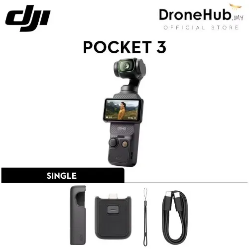 DJI Osmo Pocket 3 - Handheld 1-Inch CMOS & 4K/120fps | 3-Axis | 2-Inch Rotatable Screen