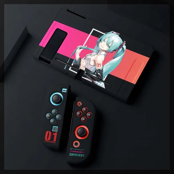 Miku Switch Case Soft TPU Protective Cover Miku Lover Gifts - B