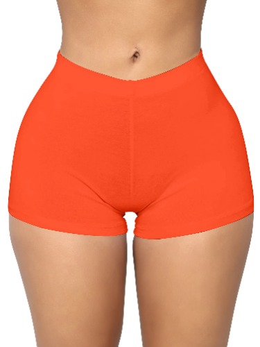 BORIFLORS Women's Sexy Workout Gym Biker Elastic Waist Booty Shorts