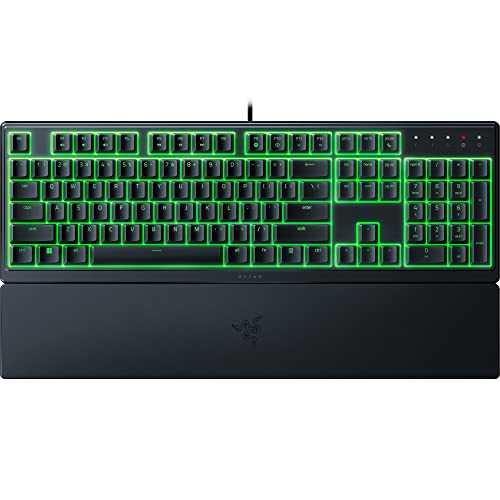 Razer Ornata V3 X Gaming Keyboard: Low-Profile Keys - Silent Membrane Switches - Spill Resistant - Chroma RGB Lighting - Ergonomic Wrist Rest - Classic Black - V3 X