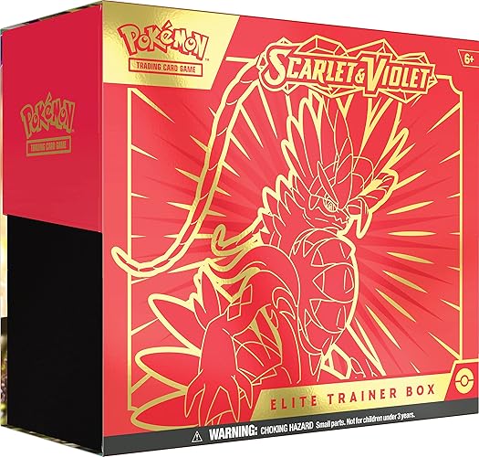 Pokemon TCG: Scarlet and Violet Elite Trainer Box - Koraidon Red (1 Full Art Promo Card, 9 Boosters and Premium Accessories) - Single