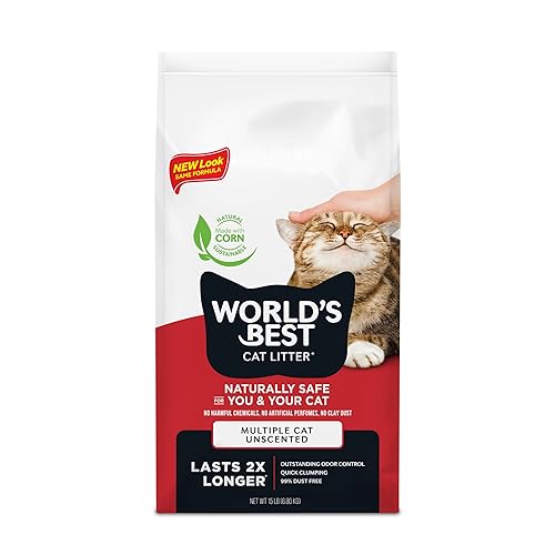 Kent Pet Group 62100615: World's Best Cat Litter Multiple Cat Unscented Cat Litter, 15 Lbs