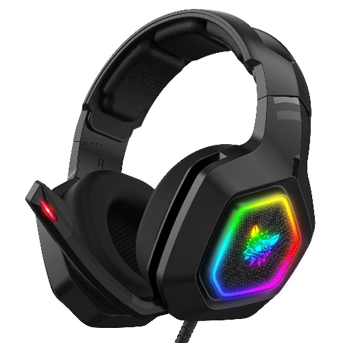 Onikuma RGB Gaming Headphones: Immersive, Durable, Multi-Platform - 3.5mm / black