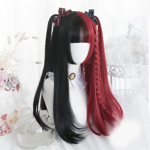 Black & Red Wig - Long