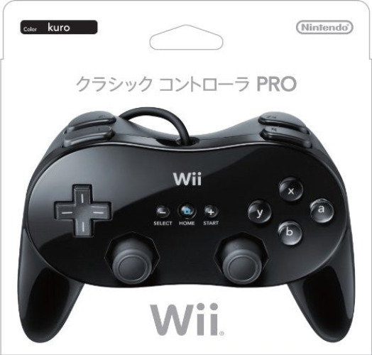 Wii Classic Controller Pro (Black) - Brand New