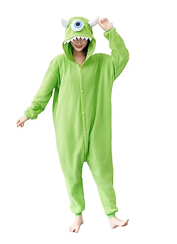 UNICORN GIFT Adult Onesie Animal Pajamas Anime One Piece Costume Halloween Cosplay Costumes - Medium - Mike Wazowski-1