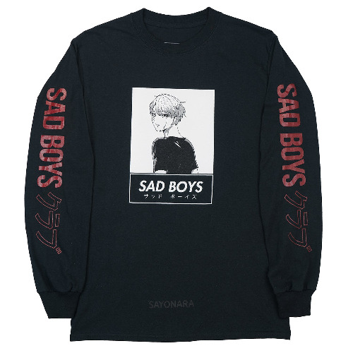Sad Boys L/S Stay With Me Tee - small