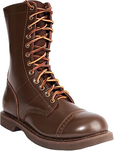 Rothco Leather Jump Boots - 12.5 Inch - Brown