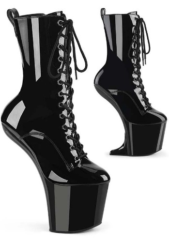 Pleaser CRAZE-1040 [Black Patent] | PLATFORM BOOTS [PREORDER] | US 09 [WOMENS]
