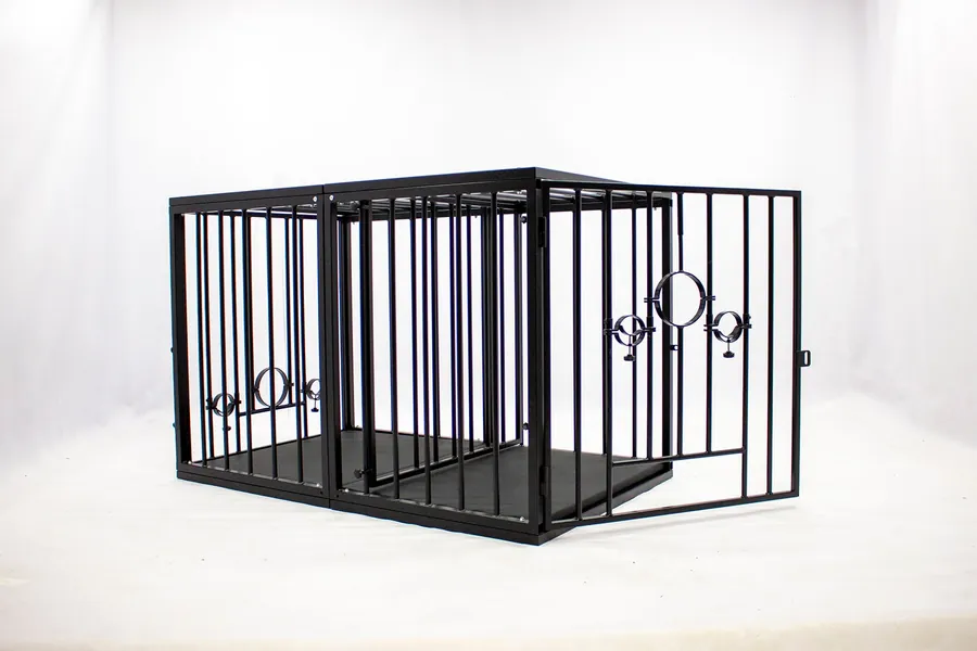 XL Cage with Divider, Stocks, and Padding | Etsy
