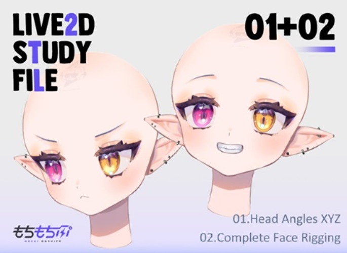 01+02：Head XYZ + Complete Face Rigging 【Live2D Study File】