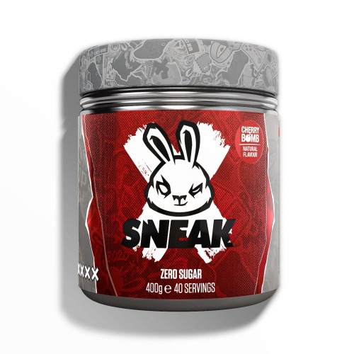 SNEAK | Cherry Bomb Edition | In-Game Focus Boost Energy Drink, Zero Sugar, Low-Calorie, Vegan | 40 Servings