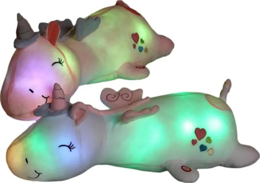 LED Light-Up Unicorn Plushie (3 COLORS, 4 SIZES)