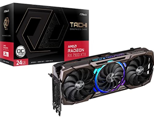 ASRock RX7900XTX TC 24GO AMD Radeon™ RX 7900 XTX Taichi 24GB OC Graphics Card