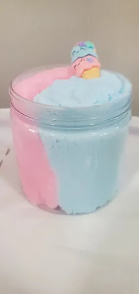 Cotton candy cloud slime, scented slime, 4oz or 6oz