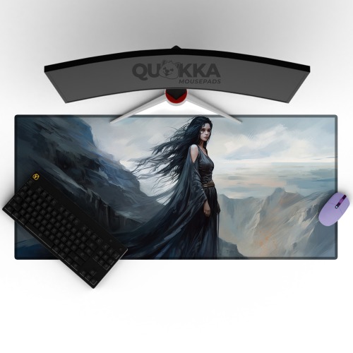 Lady of the Abyss Design Mousepad Deskmat - 80x40cm / 2mm / No Stitching