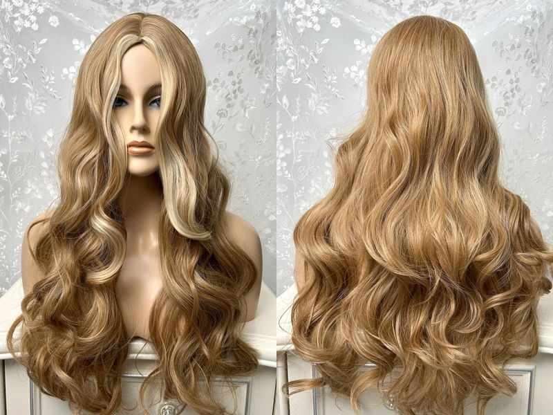 Blonde curly wig/everyday wig/party wig/fashion wig/Hair Loss Cancer Chemo Wig/wigs for women/Wigs