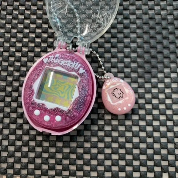 Tamagotchi Charm Pink Glitter Minicharm | Etsy