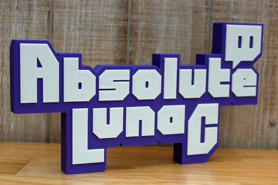 DUAL Twitch nameplate custom upper/lowercase personalized gamertag channel 3D printed mirrored desk name sign streamer gift wall shelf decor