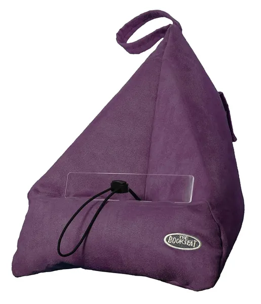 Book Holder and Travel Pillow - Purple
