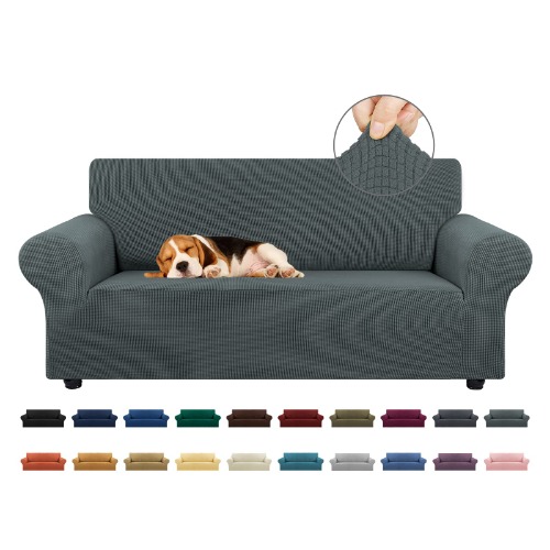 Stretch Sofa Slipcover - Grey Medium