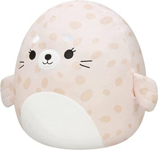 Squishmallows Original 14-Inch Lilou Beige Spotted Seal with White Belly - Large Ultrasoft Official Jazwares Plush