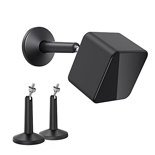 KIWI design Camera Wall Mount, Adjustable Indoor/Outdoor Security Wall Mount Compatible with Wyze Cam Pan and Other Surveillance Camera Models with 1/4 Inch Thread (2 Pack, Black) - Black 2 Pcs