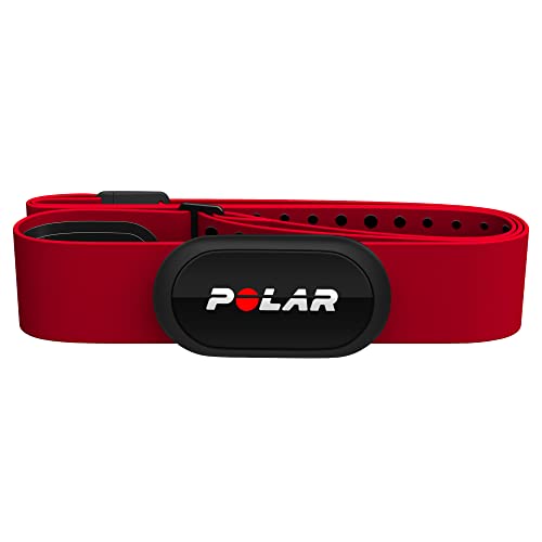 Polar H10 Heart Rate Monitor Chest Strap - ANT + Bluetooth, Waterproof HR Sensor for Men and Women - M-XXL: 26-36" - Red